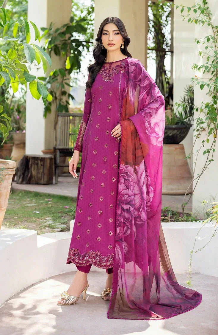 Picture of Zarif - Nura Textured Lawn Summer Essentials - 08 MEHMAL - Unstitched - Available at Raja Sahib