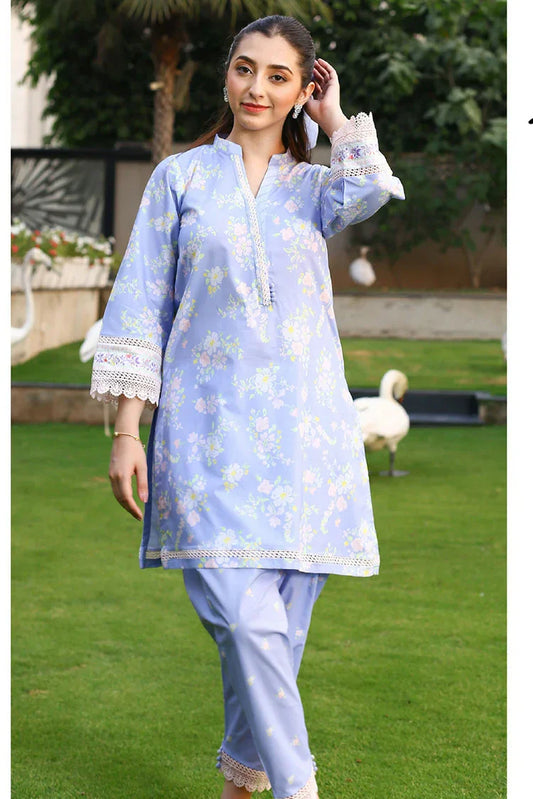 Picture of <!--aau-->Zyna - Prints Collection (2 PC) - 03 Ayzel - Unstitched - Available at Raja Sahib