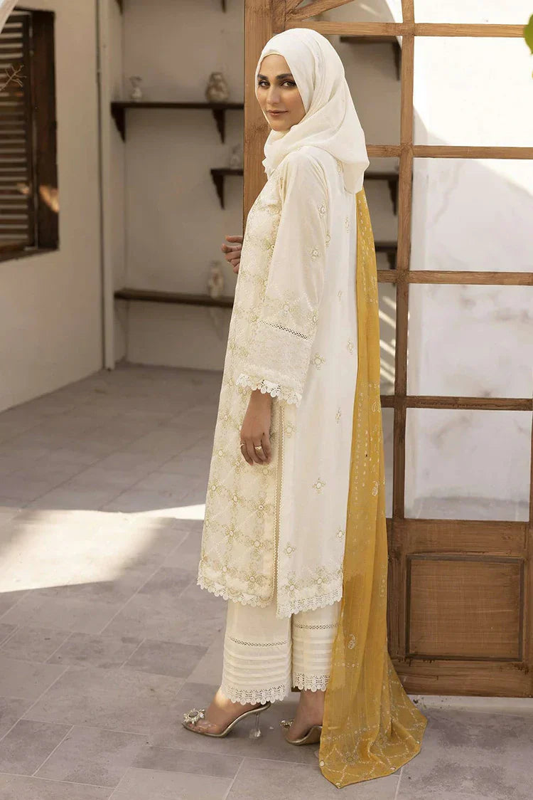 Picture of Gul e Zarki - Saffron Dua Collection - SLG-03 - Unstitched - Available at Raja Sahib