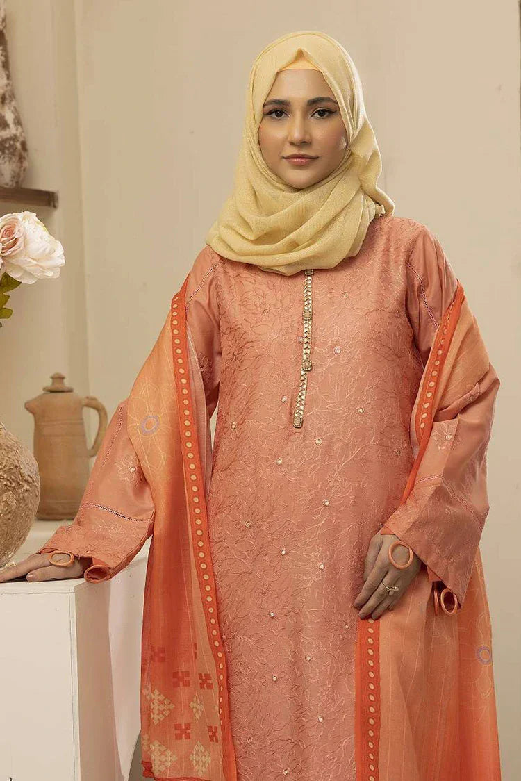 Picture of Gul e Zarki - Saffron Dua Collection - SLG-07 - Unstitched - Available at Raja Sahib
