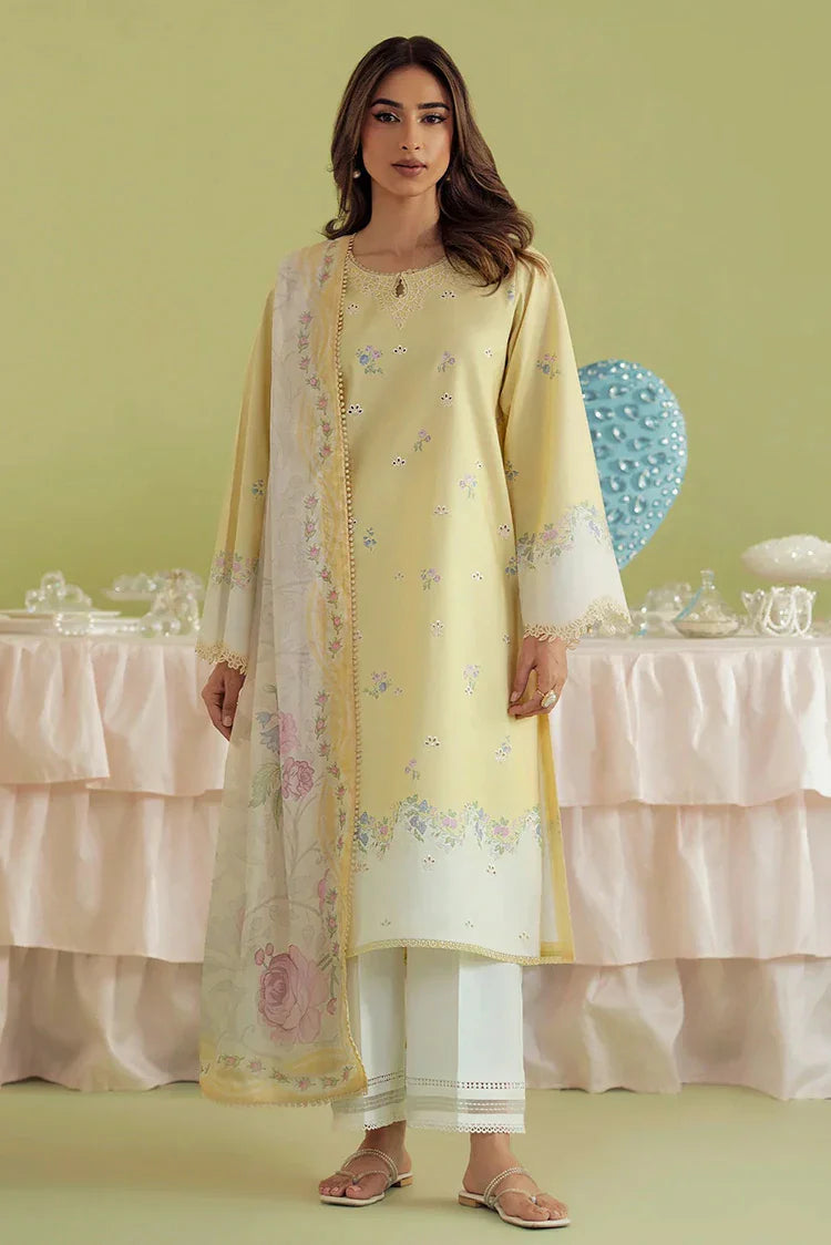Picture of Seran - Daffodils Lawn Collection - 01 IZZY - Unstitched - Available at Raja Sahib