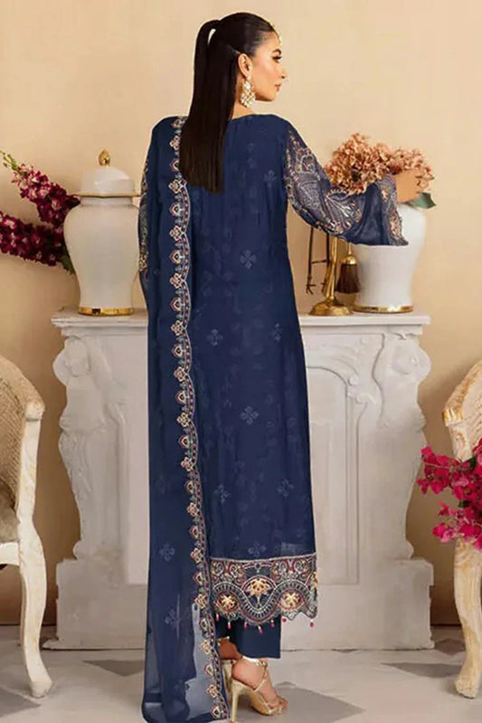 Picture of Ramsha - Sangeet Embroidered Chiffon Collection Vol 3 - B-302 - Unstitched - Available at Raja Sahib