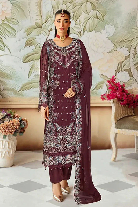 Picture of Ramsha - Sangeet Embroidered Chiffon Collection Vol 3 - B-305 - Unstitched - Available at Raja Sahib