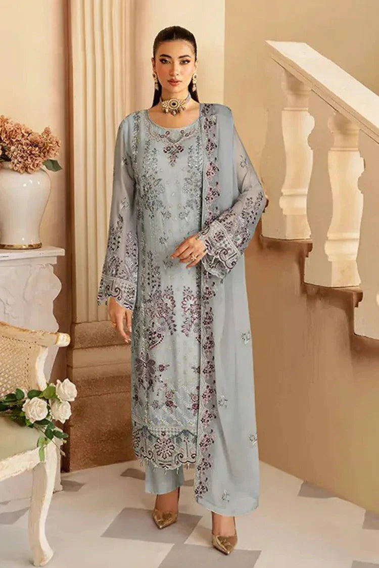 Picture of Ramsha - Sangeet Embroidered Chiffon Collection Vol 3 - B-309 - Unstitched - Available at Raja Sahib