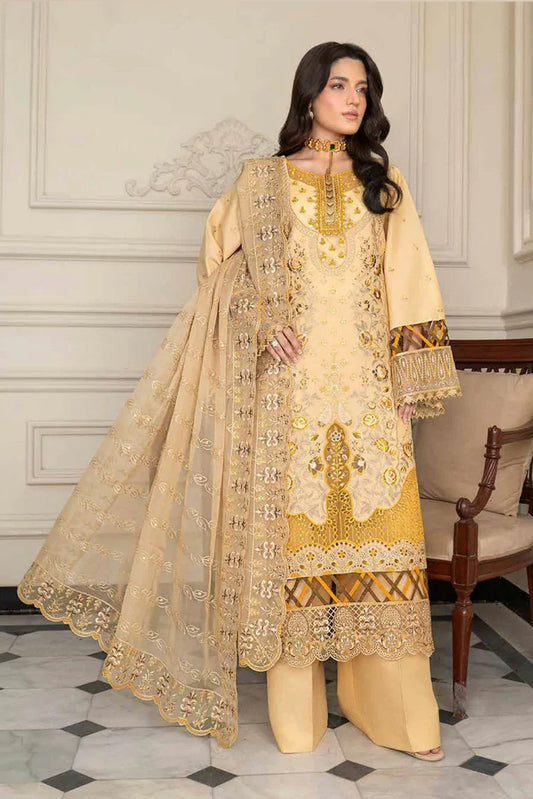 Picture of Janique - JJ Embellish Lawn Eid Collection Vol 9 - Design 01 - Unstitched - Available at Raja Sahib