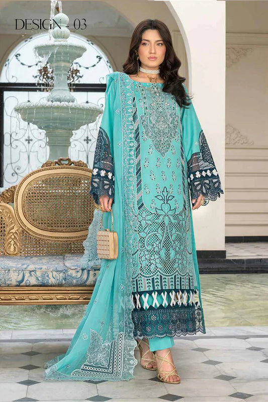 Picture of Janique - JJ Embellish Lawn Eid Collection Vol 9 - Design 03 - Unstitched - Available at Raja Sahib