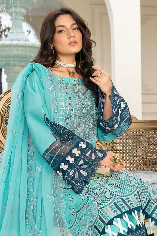Picture of Janique - JJ Embellish Lawn Eid Collection Vol 9 - Design 03 - Unstitched - Available at Raja Sahib