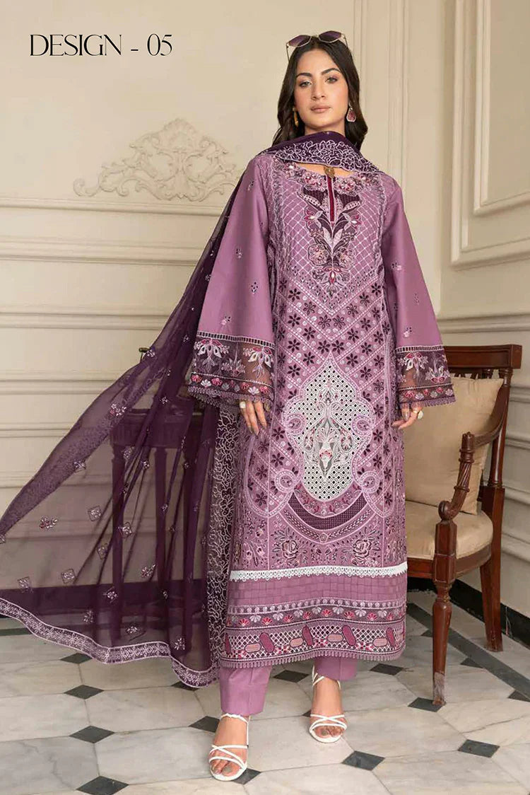 Picture of Janique - JJ Embellish Lawn Eid Collection Vol 9 - Design 05 - Unstitched - Available at Raja Sahib