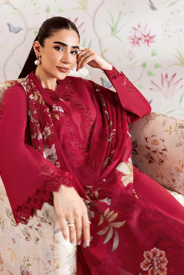 Picture of Seran - Luxury Lawn Collection - D-06 Crimza - Unstitched - Available at Raja Sahib