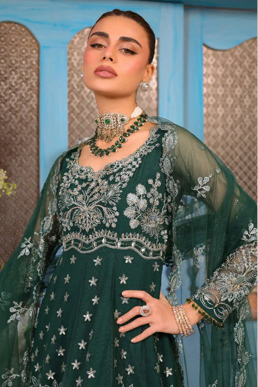 Picture of Signy - Elara Luxury Formal Collection - SG-02 Emerald Veil - Unstitched - Available at Raja Sahib