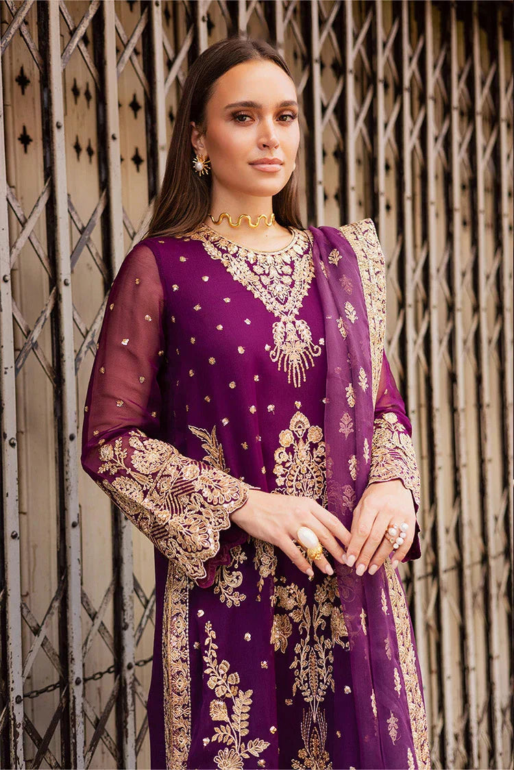 Picture of Freesia - Talia Luxury Chiffon Collection - Elke-FW50066 - Unstitched - Available at Raja Sahib