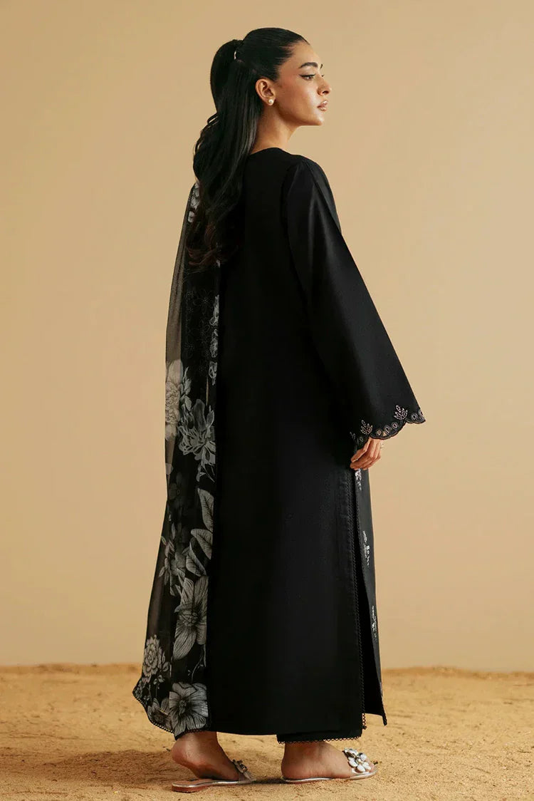 Picture of Seran - Monochrome Luxury Lawn Collection - D01 NYRA - Unstitched - Available at Raja Sahib