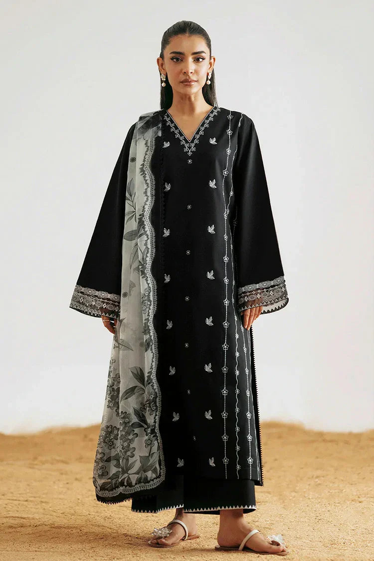 Picture of Seran - Monochrome Luxury Lawn Collection - D02 NEVA - Unstitched - Available at Raja Sahib