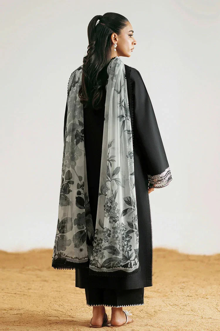Picture of Seran - Monochrome Luxury Lawn Collection - D02 NEVA - Unstitched - Available at Raja Sahib