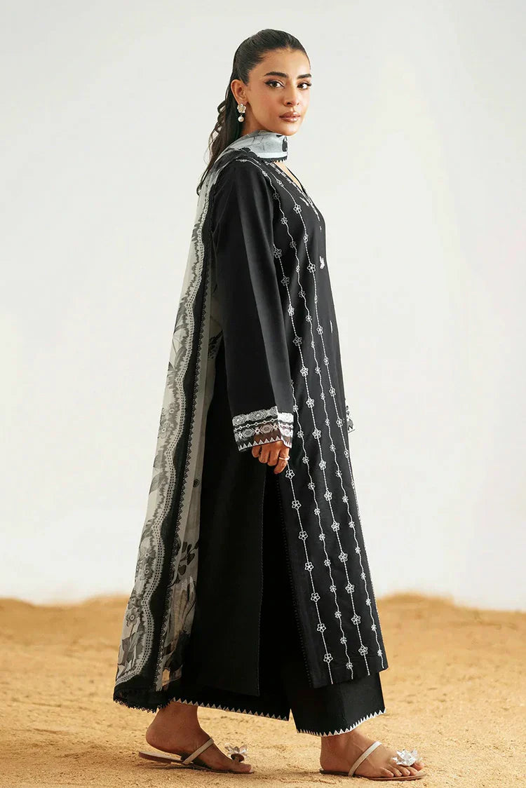 Picture of Seran - Monochrome Luxury Lawn Collection - D02 NEVA - Unstitched - Available at Raja Sahib
