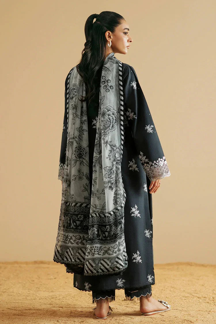Picture of Seran - Monochrome Luxury Lawn Collection - D03 MUSE - Unstitched - Available at Raja Sahib