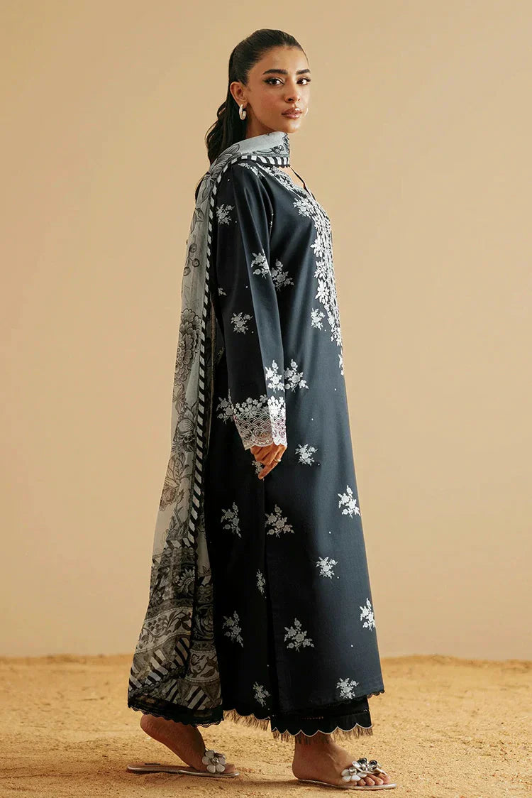 Picture of Seran - Monochrome Luxury Lawn Collection - D03 MUSE - Unstitched - Available at Raja Sahib