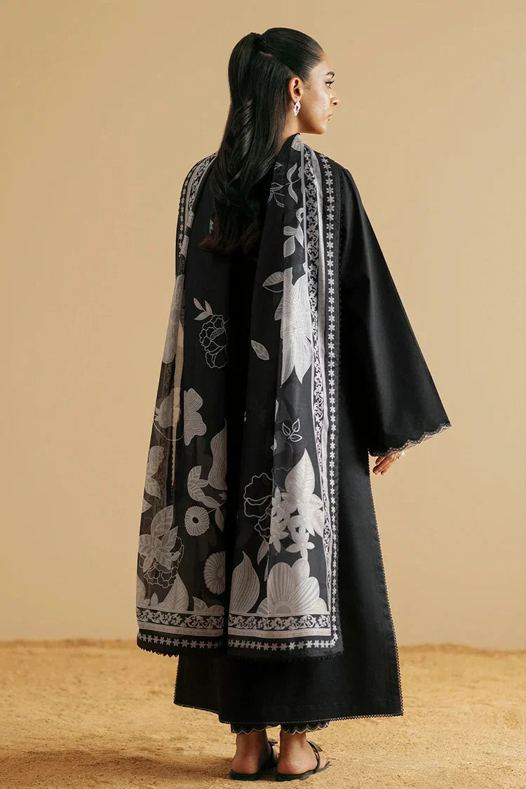 Picture of Seran - Monochrome Luxury Lawn Collection - D04 NOIRE - Unstitched - Available at Raja Sahib