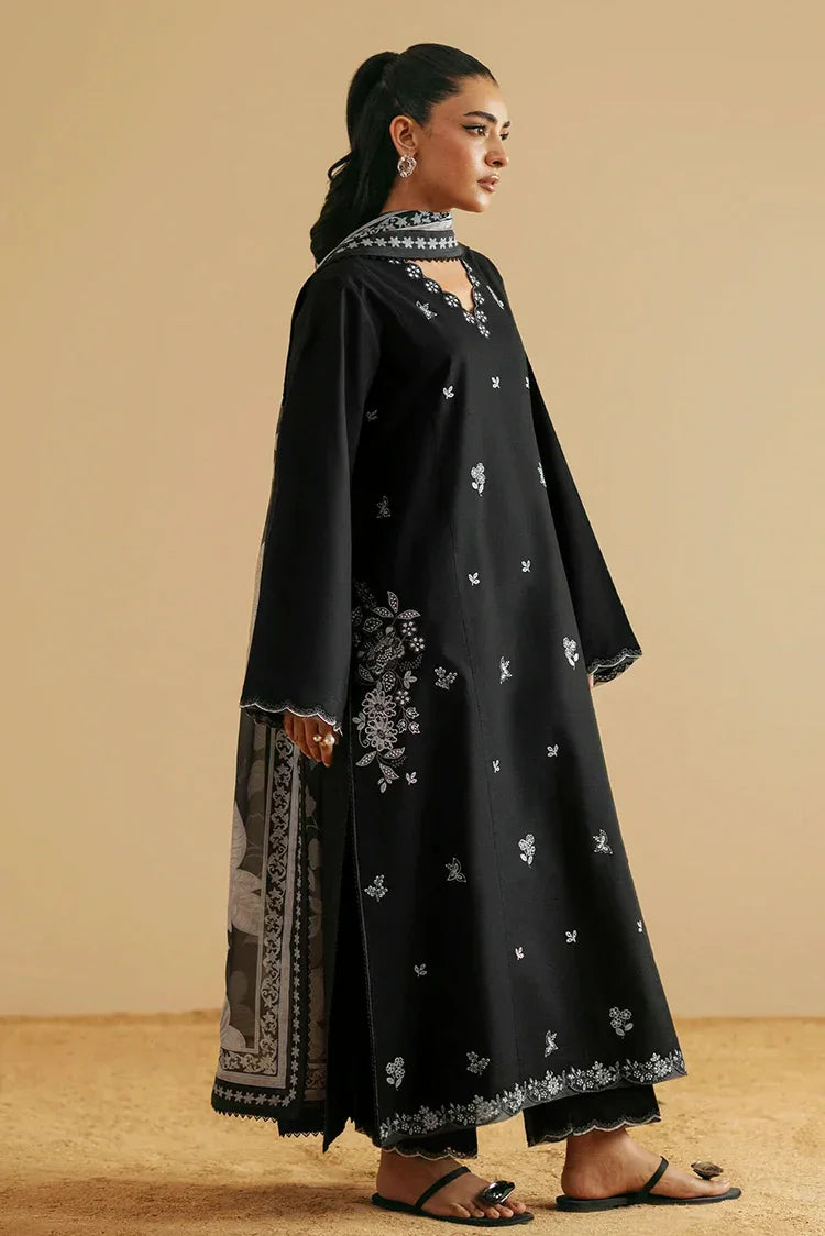 Picture of Seran - Monochrome Luxury Lawn Collection - D04 NOIRE - Unstitched - Available at Raja Sahib