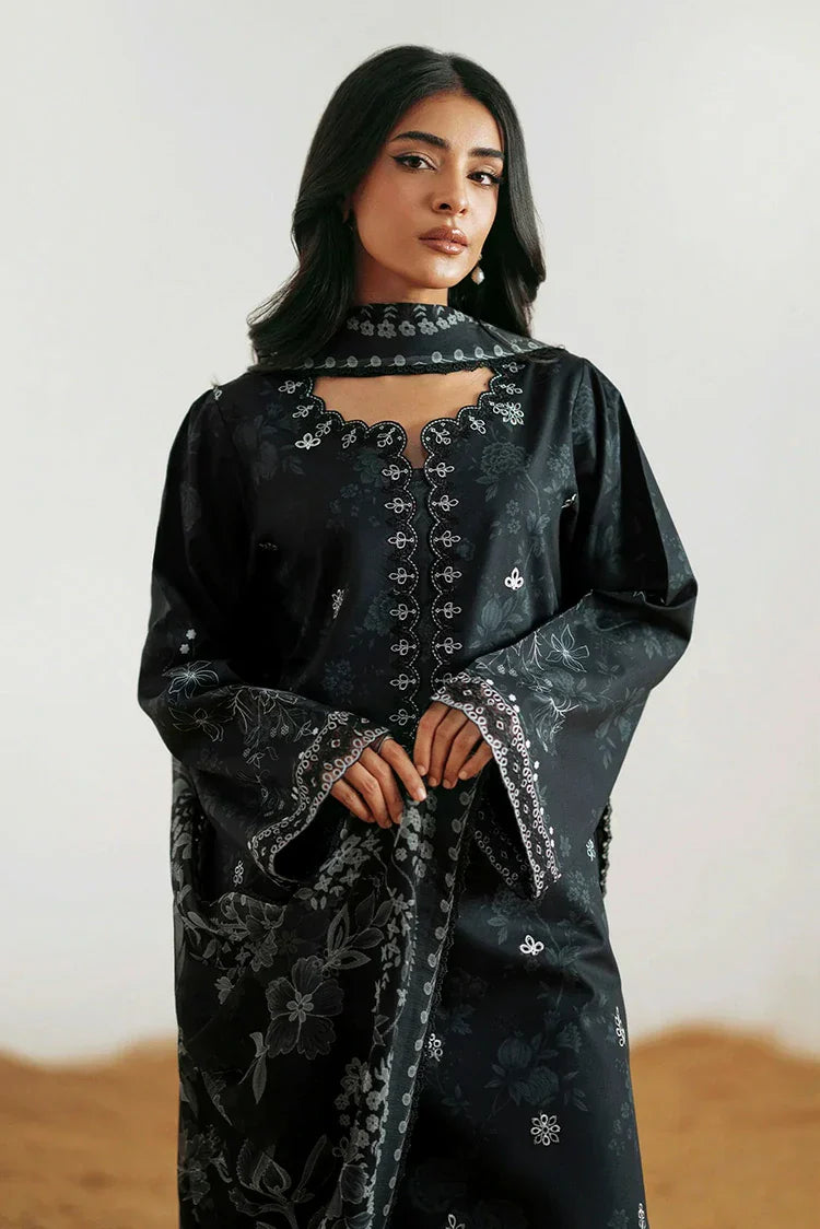 Picture of Seran - Monochrome Luxury Lawn Collection - D06 AVEN - Unstitched - Available at Raja Sahib