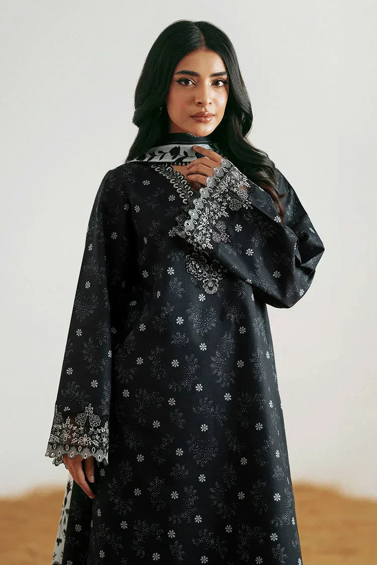 Picture of Seran - Monochrome Luxury Lawn Collection - D08 ZYRE - Unstitched - Available at Raja Sahib