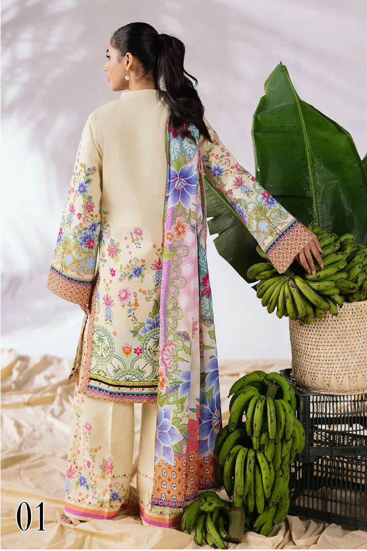 Picture of Rajbari - Amal Prints Drop 2 - Design 01 - Unstitched - Available at Raja Sahib