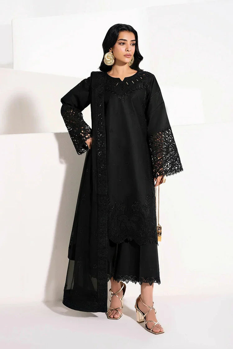 Zarizaa - Alpha Black Embroidery Series - 02 SOMBRE - Unstitched