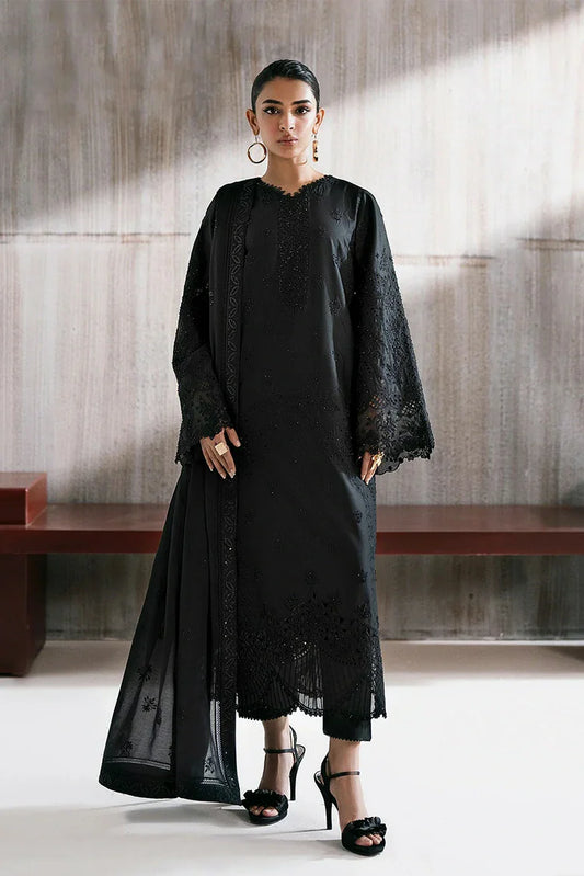 Zarizaa - Alpha Black Embroidery Series - 04 DAARA - Unstitched