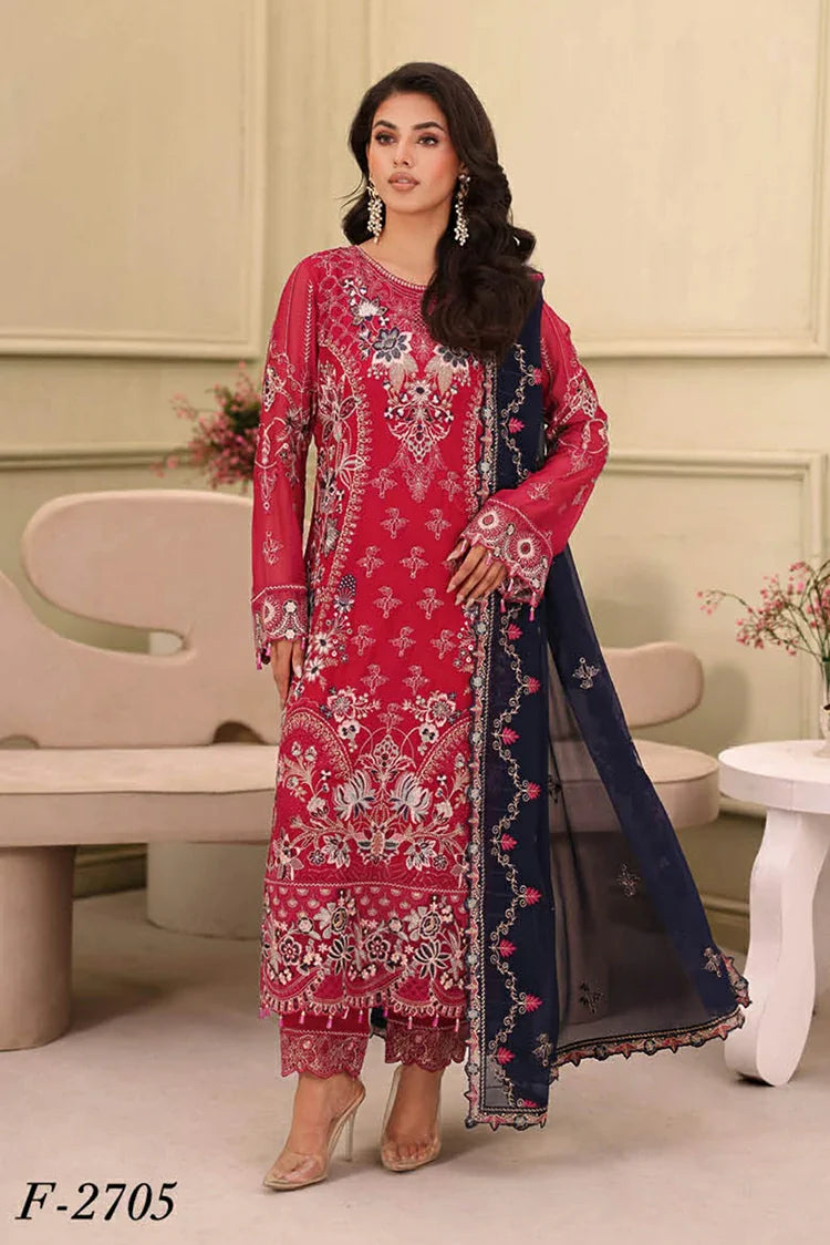 Ramsha - Chiffon Collection Vol 27 - F-2705 - Unstitched