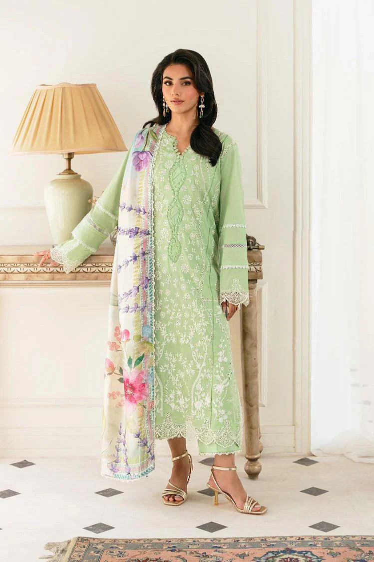 Elegance - Meher Un Nissa Luxury Lawn Collection - 03 FREESIA - Unstitched