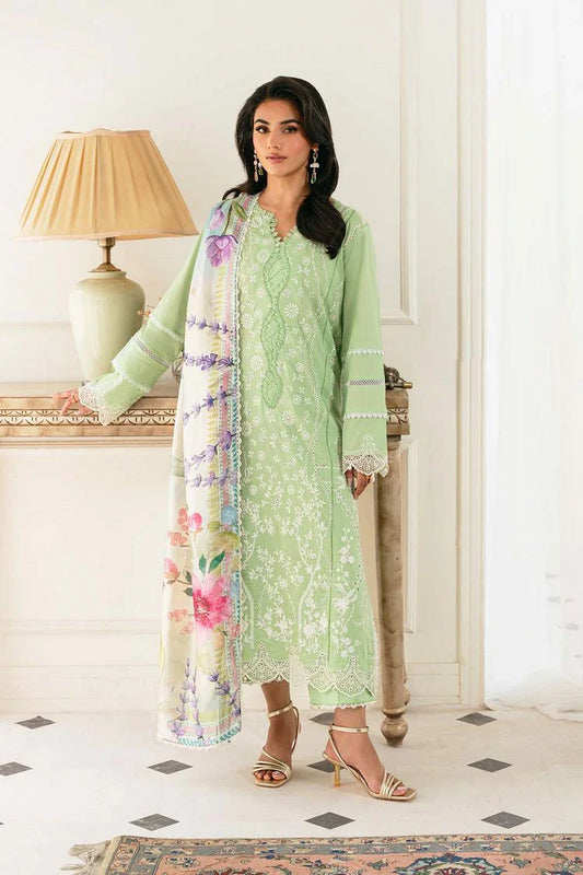 Elegance - Meher Un Nissa Luxury Lawn Collection - 03 FREESIA - Unstitched
