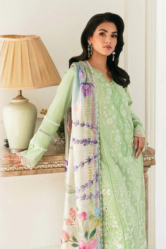 Elegance - Meher Un Nissa Luxury Lawn Collection - 03 FREESIA - Unstitched