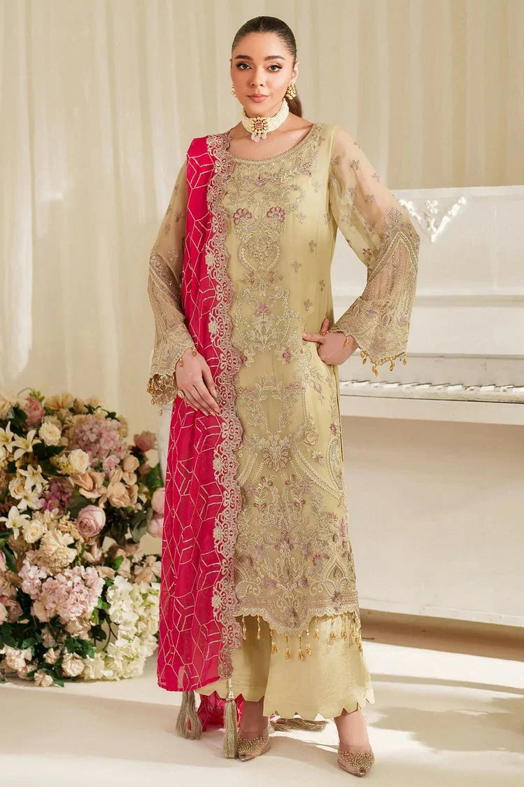Imrozia - Noore Luxury Chiffon Collection - M-95 DHALIA - Unstitched