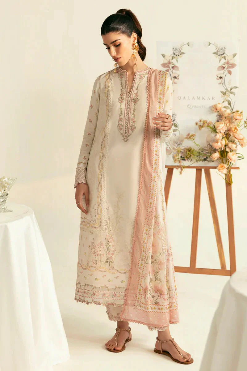 Picture of Qalamkar - Qprints Collection - Nena PQ-1A - Unstitched - Available at Raja Sahib
