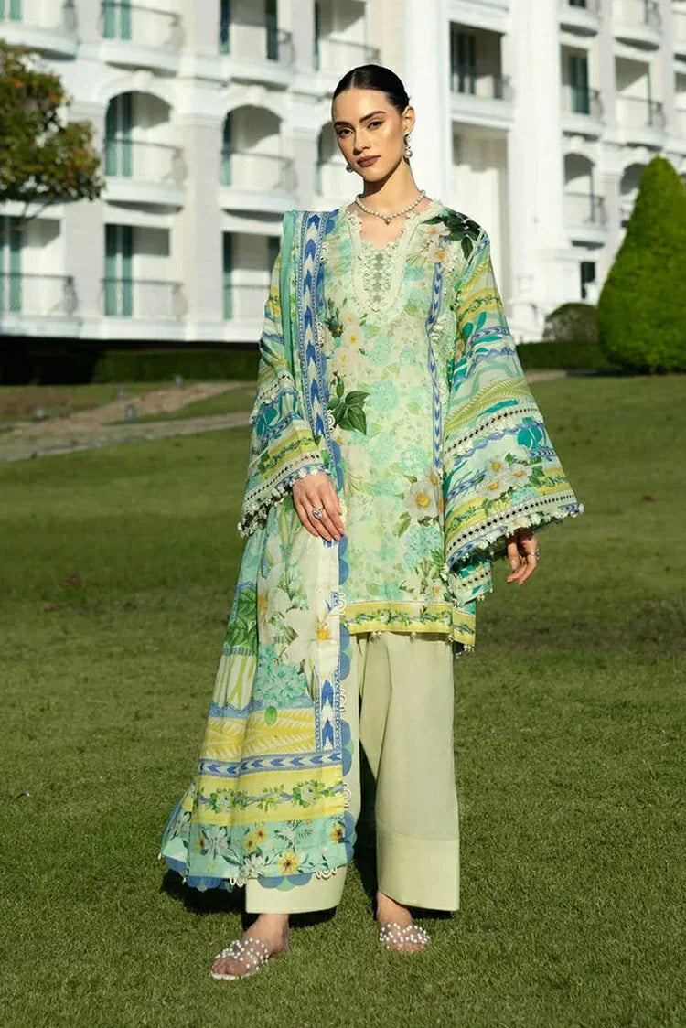 Picture of Elaf - Premium Prints Summer Collection - EPE-01B EMERALD ISLE - Unstitched - Available at Raja Sahib