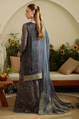 Nureh - Amaya Embroidered & Printed Chiffon Collection Vol 1 - AM-10 - Unstitched