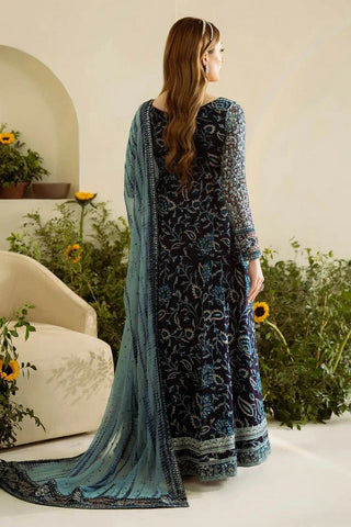 Nureh - Amaya Embroidered & Printed Chiffon Collection Vol 1 - AM-12 - Unstitched