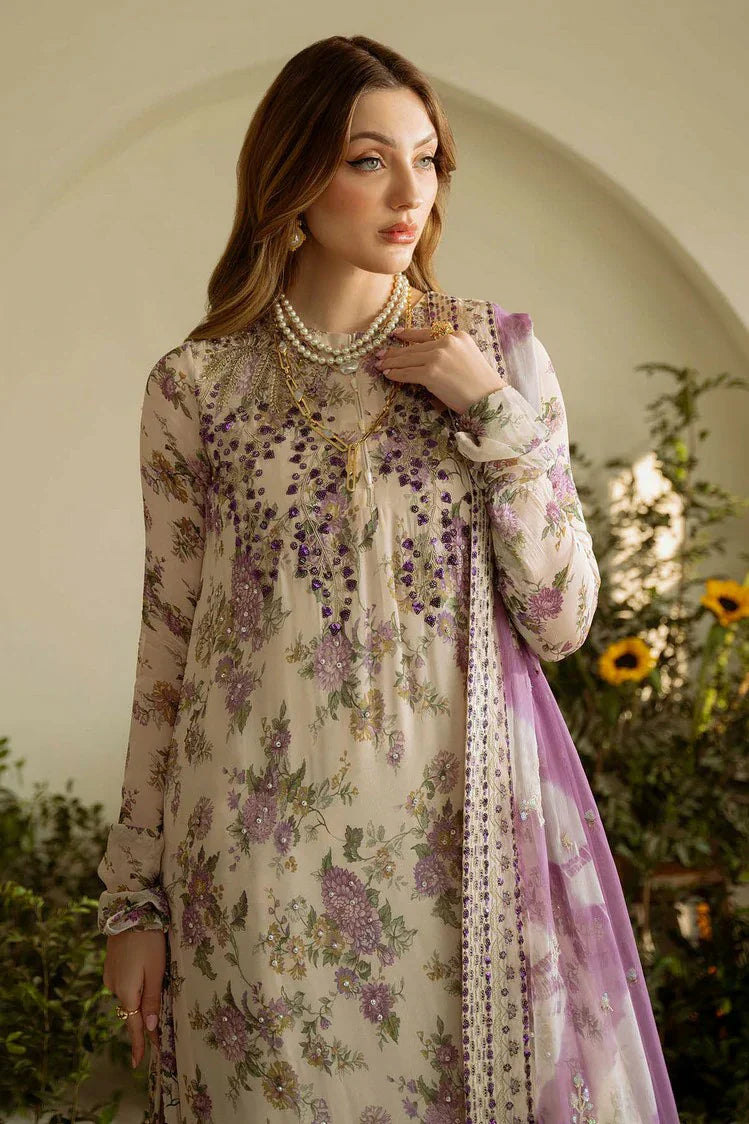 Picture of Nureh - Amaya Embroidered & Printed Chiffon Collection Vol 1 - AM-07 - Unstitched - Available at Raja Sahib