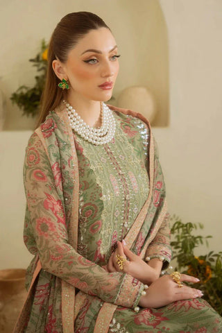 Nureh - Amaya Embroidered & Printed Chiffon Collection Vol 1 - AM-08 - Unstitched