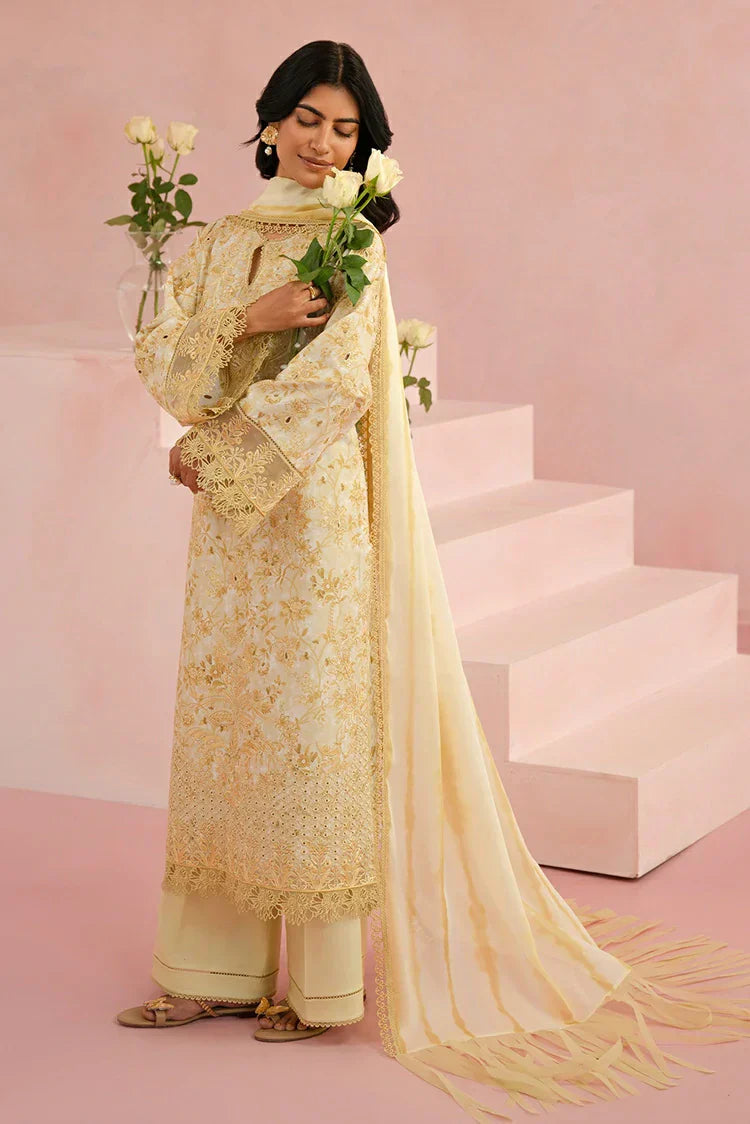 Picture of Afrozeh - Floral Charm Embroidered Lawn Collection - Arbor AL-25-V5-06 - Unstitched - Available at Raja Sahib