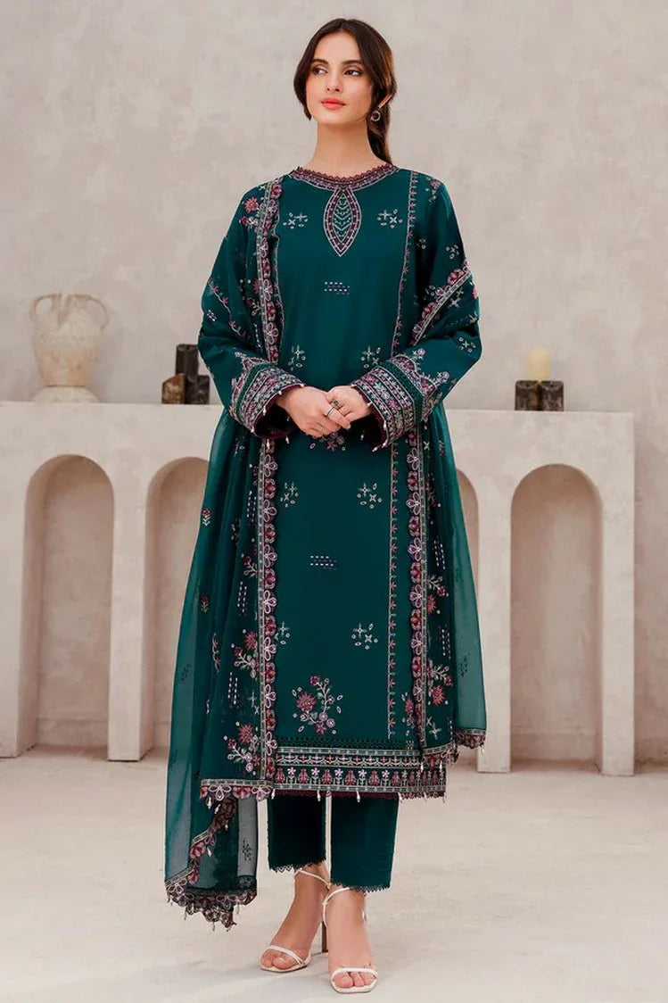 Picture of Farasha - Bahaar Embroidered Lawn Collection - 11 Jade Bliss - Unstitched - Available at Raja Sahib