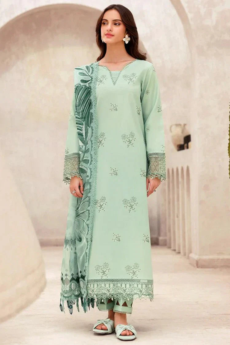 Picture of Farasha - Bahaar Embroidered Lawn Collection - 04 Aqua Cascade - Unstitched - Available at Raja Sahib