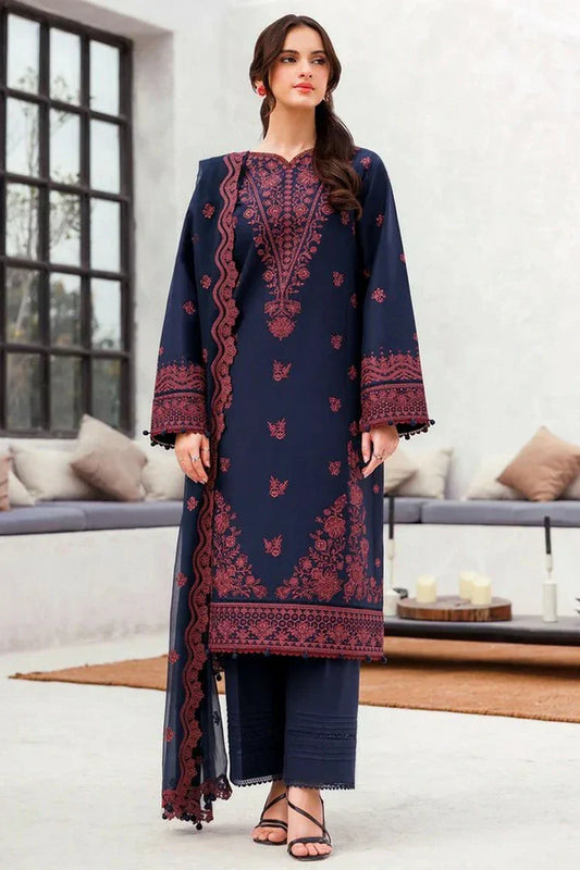 Picture of Farasha - Bahaar Embroidered Lawn Collection - 05 Cobalt Charm - Unstitched - Available at Raja Sahib