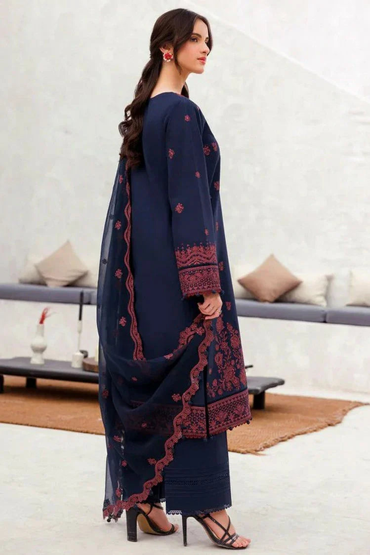 Picture of Farasha - Bahaar Embroidered Lawn Collection - 05 Cobalt Charm - Unstitched - Available at Raja Sahib