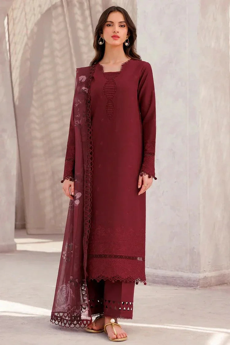 Picture of Farasha - Bahaar Embroidered Lawn Collection - 07 Regal Orchid - Unstitched - Available at Raja Sahib