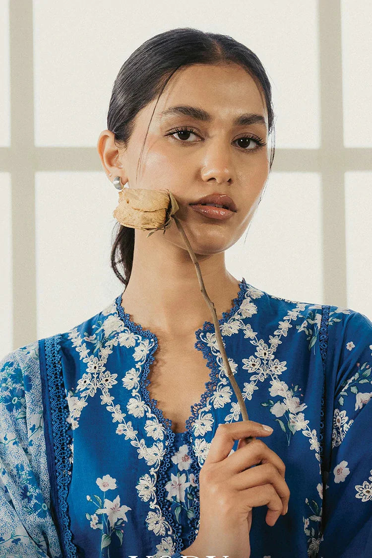 Picture of Ayzel - Amore Summer Embroidered Lawn Collection - AL-25-V4-03 VORY - Unstitched - Available at Raja Sahib