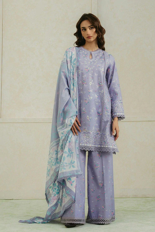Picture of Ayzel - Amore Summer Embroidered Lawn Collection - AL-25-V4-05 AUBURN - Unstitched - Available at Raja Sahib