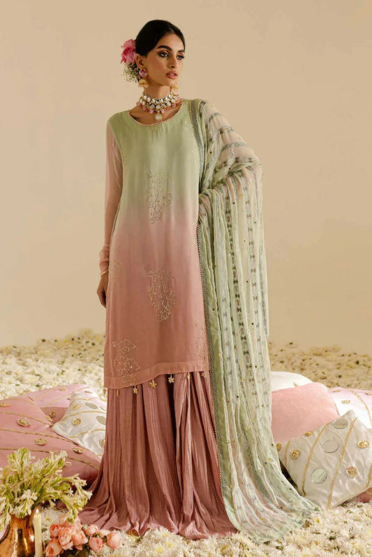 Picture of Nureh - Mukeshkari Embroidered Mukesh Chiffon Collection Vol 1 - MK-07 - Unstitched - Available at Raja Sahib