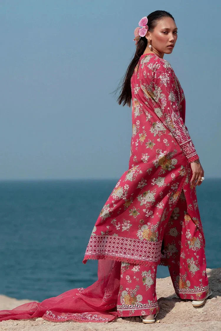 Picture of Afrozeh - Summer Together Lawnkari Collection Vol 3 - 05 Pink Ruby - Unstitched - Available at Raja Sahib