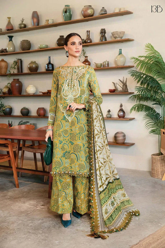 Picture of Maria B - M Prints Spring Summer - Design 13B - Unstitched - Available at Raja Sahib